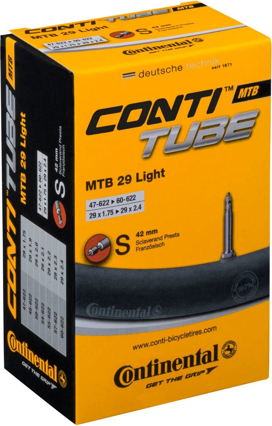 Continental MTB Light Tube 29" galuskový (60 mm) 29x1.75/2.50"